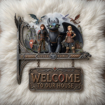HTTYD Premium Welcome Sign TNSM