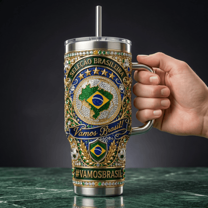 Premium BRZ 40oz Tumbler With Handle TNSM
