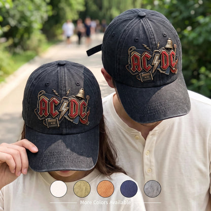 ACD Rock Logo Guitar Bell Denim Cap
