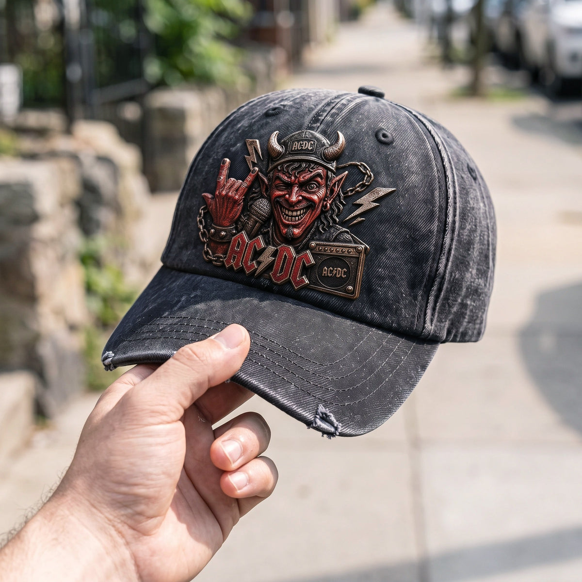 ACD Devil Rock Hand Denim Cap