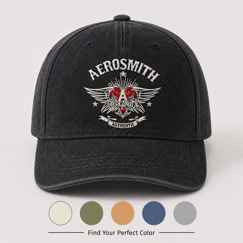 AER Authentic Heart Wings Denim Cap