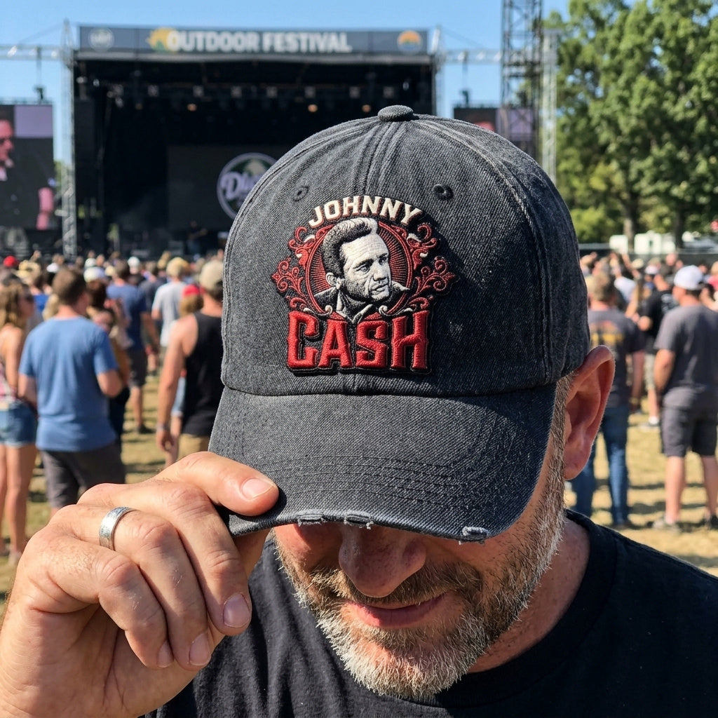 JCA Classic Portrait Denim Cap