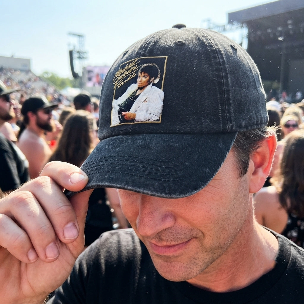 MJA Midnight Icon Portrait Denim Cap