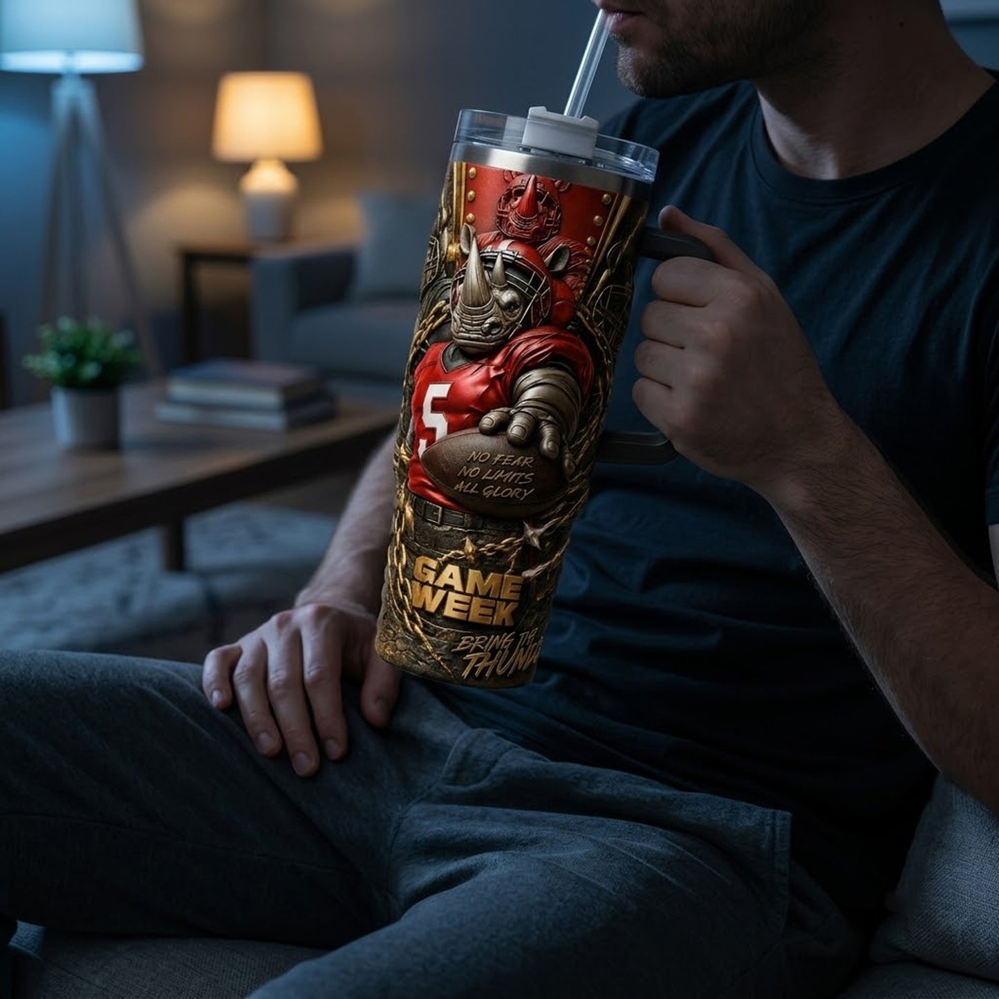 Premium KCC 40oz Tumbler With Handle