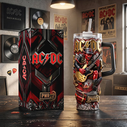 Premium ACDC 40oz Tumbler With Handle