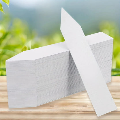 1‌00pcs/4 Inch Plastic Plant Labels with Permanent Pen - Outdoor Garden Seedling Markers