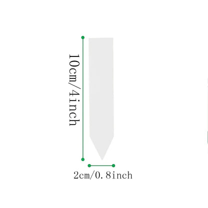 1‌00pcs/4 Inch Plastic Plant Labels with Permanent Pen - Outdoor Garden Seedling Markers