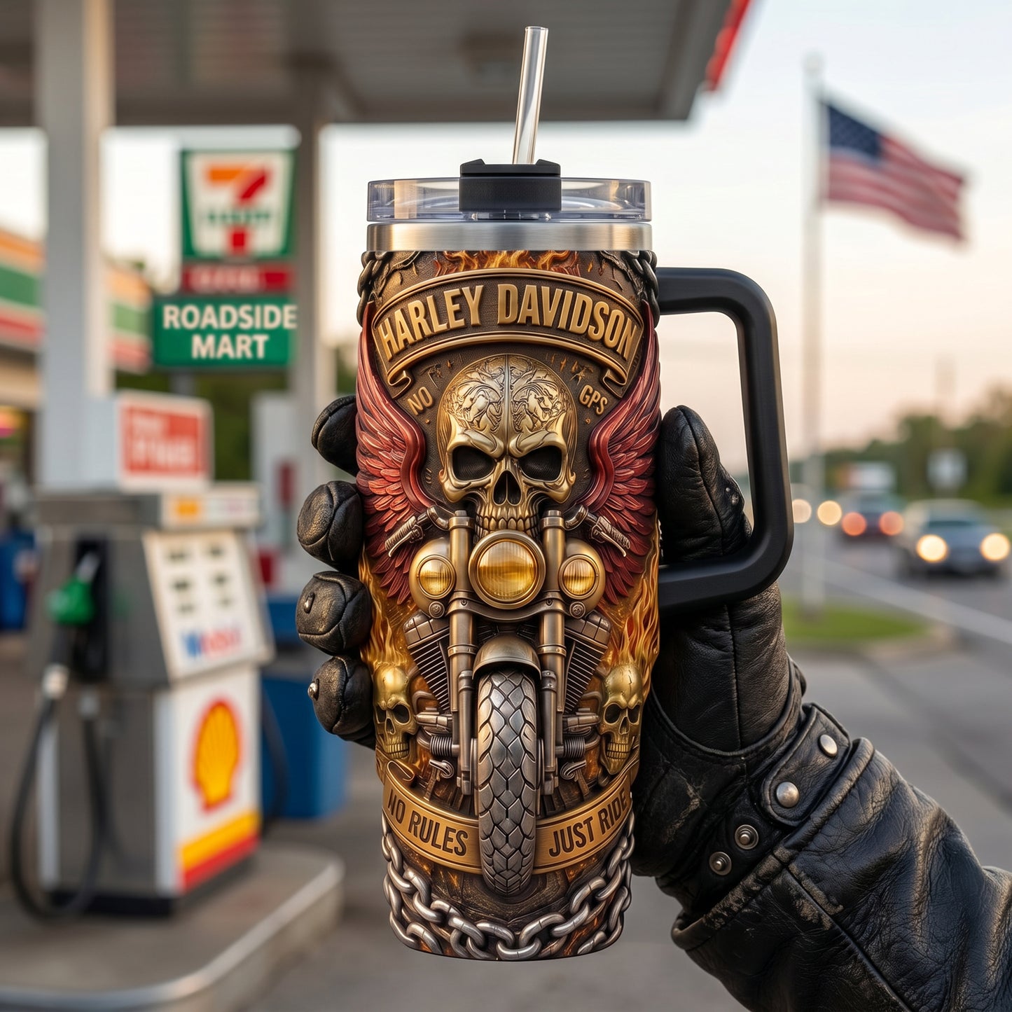 HLDV 40oz Tumbler With Handle LDQ1