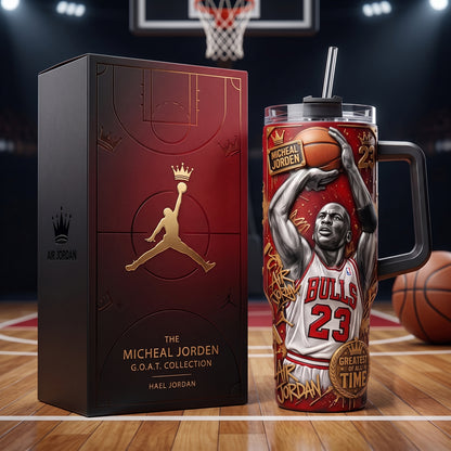 Premium MJ23 40oz Tumbler With Handle