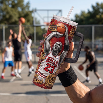 Premium MJ23 40oz Tumbler With Handle